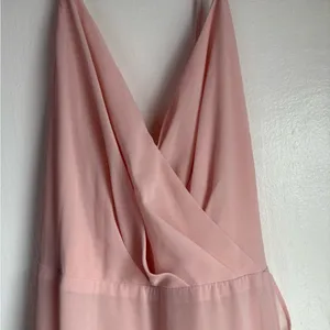 ASTR The Label Pink Chiffon Maxi Dress Ruffle Wrap Bridesmaid Formal Medium thumbnail 5