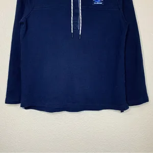L.L Bean Women’s Outdoors Blue Pullover Hooded Sweatshirt, Sz Small thumbnail 5
