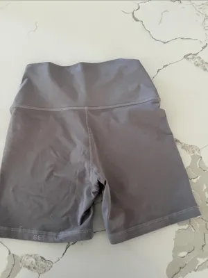 SET Active High-Rise Bike Shorts in Charcoal Gray thumbnail 3