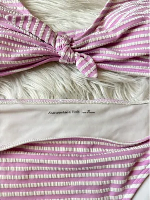 Abercrombie Swimsuit Striped Purple thumbnail 2