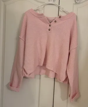 Sincerely Jules Soft Pink Knit Sweater NWT thumbnail 1