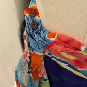 VTG Jams World Rainbow Fish Batik Print Wrap Midi Skirt Cover Up Small Tropical thumbnail 8
