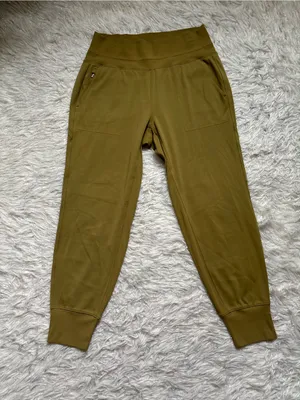 Athleta Women's Green Yellow High-Waist Joggers Size M thumbnail 2
