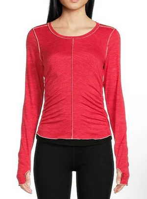 New Free People Movement FP Right On Run Long Sleeve Layer Shirt Top Medium NWT thumbnail 1