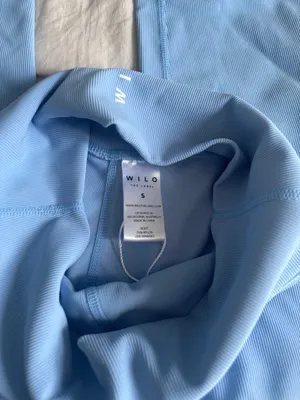 Light Blue Wilo Ribbed Leggings thumbnail 4
