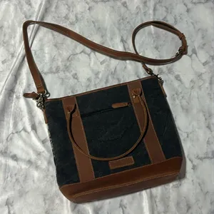 Myra Bag Crossbody Two Sided Purse Brown thumbnail 1