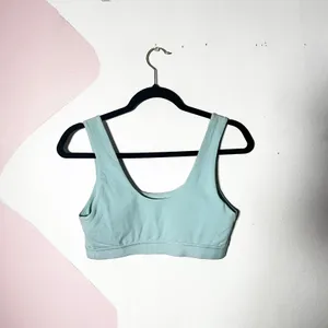Anthropologie LyreBird Sports Bra Large Blue Activewear Lounge Comfy thumbnail 2