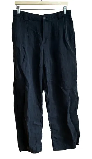 a new day paperbag pleated front black trousers women's 10 pockets 27 inseam‎ thumbnail 1