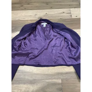 Tyler Gillis Suit Size 8 Purple Vintage 2‑Piece Sleeveless Dress and Blazer Set thumbnail 10