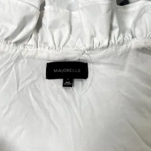 Majorelle White Ruffle Trim Blouse Sz Small thumbnail 5
