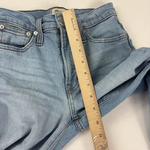 Madewell Perfect Vintage Straight Jeans Womens 23 Blue Light Wash Distressed thumbnail 5