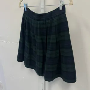 Hysteric Glamour Dark Academia Plaid Circle Pleated Mini Skirt Teal Navy‎ Medium thumbnail 3