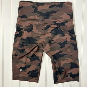 Lululemon Fast and Free High Rise Short 8 Heritage 365 Camo Brown Earth Multi 4 thumbnail 3