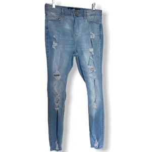 Hollister‎ Curvy High Rise Super Skinny Jeans W30 L30 Light Wash Ripped Distress thumbnail 2