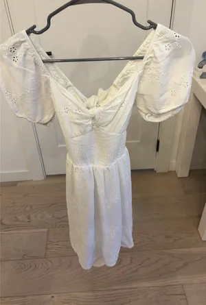 Hollister White Babydoll Dress thumbnail 1