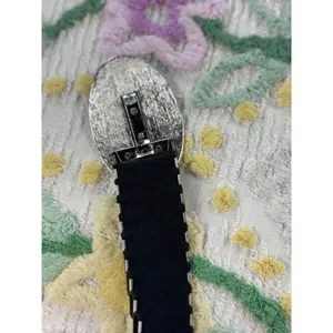 Vintage Silver Scale Stretch Belt Retro Metallic Chainmail‎ Elastic Waist Belt thumbnail 7