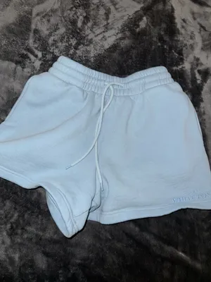 White Fox Boutique Light Blue Sweater Shorts size XS thumbnail 2