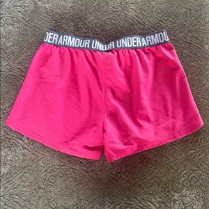 Under Armour Hot Pink Running Shorts thumbnail 2