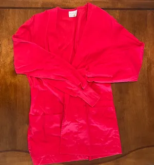 Red peaches scrub jacket size XS thumbnail 1