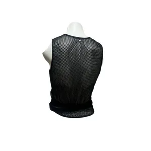 Fabletics Women's Black Mesh Tie Tank Top Size M Sleeveless Activewear thumbnail 4