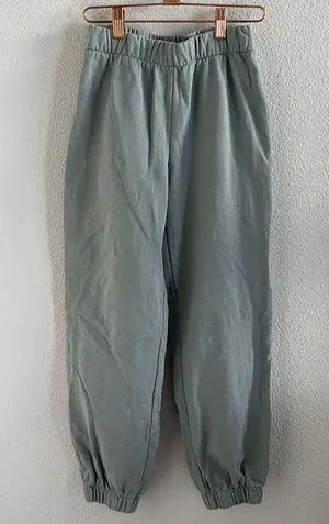 Brandy Melville John Galt Green Sweatpants Joggger Pants Thick Cotton OS/Small thumbnail 1
