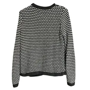 Banana‎ Republic Womens Size Small Metallic Textured Knit Cardigan Sweater Black thumbnail 3