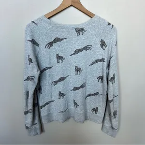 Rails Theo Jaguar Sweatshirt Grey Crew Neck Pullover Size Small thumbnail 9