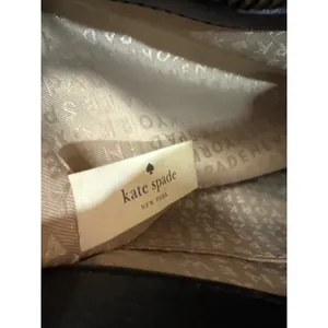 Kate Spade New York‎ Striped Patent Leather Tote Bag Black Cream thumbnail 8