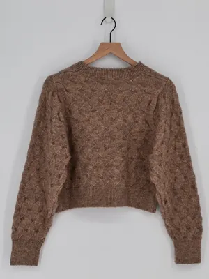 Kerisma Textured Knit Sweater Taupe S / M thumbnail 2