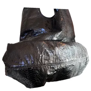 Snakeskin Hobo Bag Shoulder Bag Designer‎ Style Tote Large thumbnail 5