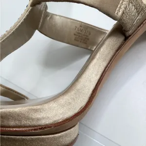 BCBGMaxAzria Beige Embellished High Heel Sandals. 7.5 thumbnail 7
