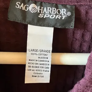 FINAL MARKDOWN Sag Harbor Sport Textured Plum unlined jacket large thumbnail 2