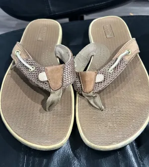 Sperry Brown Tan Mesh Thong Sandals thumbnail 1
