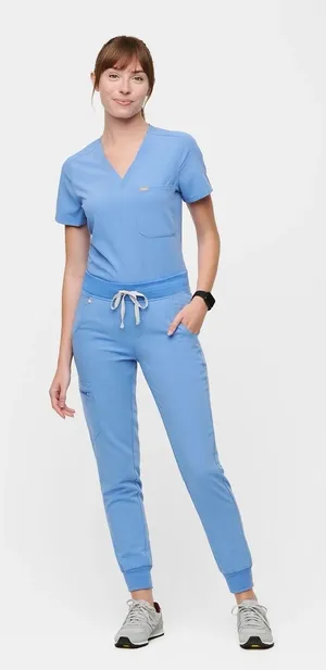 Figs Zamora Jogger Scrub Pants Catarina Top Surgical Ceil Blue Medical Women XL thumbnail 1