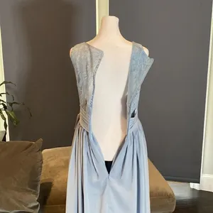 Women’s Full Length V-Neck Chiffon Bridesmaid Party Dress Size 2 NWT thumbnail 8