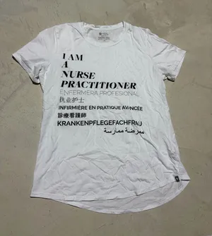 Figs I Am A Nurse Practitioner Graphic Tee White medium thumbnail 1