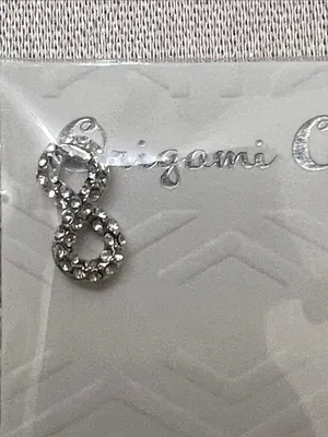 Origami Owl Silver Crystal Infinity Hair Pin thumbnail 6