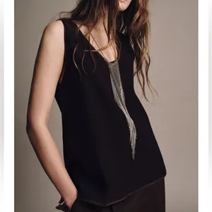 Zara NWT thick knit sleeveless brown top thumbnail 2