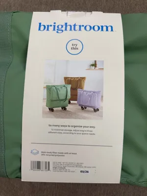 Brightroom collapsible rolling storage bag Green Size undefined thumbnail 5