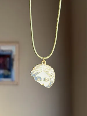 Handmade unique fairy boho vintage chic style necklace🤎🌿 thumbnail 2