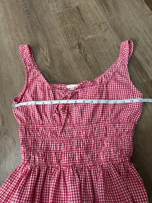 Sim and Sam Red Checkered Dress - Size Medium thumbnail 3