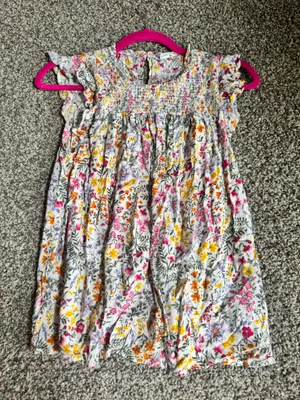 Old Navy Floral Smocked Flutter Sleeve Top thumbnail 1