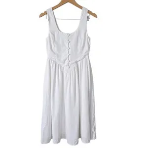 Rolla's Leoni Dress Size XS White‎ Sleeveless Midi NWT thumbnail 2