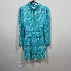 Easy Clothes Blue And Green Manae Dress Our Color: Blue And Green size medium thumbnail 3