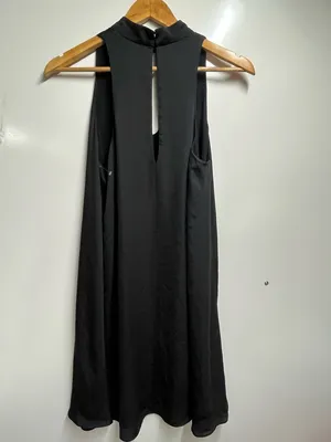NEW Amanda Uprichard black sleeveless mini dress size small women’s designer thumbnail 5