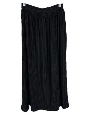 NWT Lulus Midsummer Memories Black Mid-Rise Maxi Skirt Size Small S NEW thumbnail 2