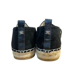 Sam Edelman Khloe Women's Black Suede Leather Slip On Espadrilles Loafer Size 9 thumbnail 3
