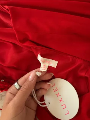 Red Maxi Dress Size M thumbnail 7