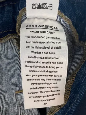 Good American Women's Blue Denim Jumpsuit thumbnail 8