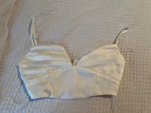 Princess Polly Top Crop White top thumbnail 1